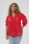 Kaffe Curve Karlia 3/4 Sleeve Blouse Red - Kaffe Curve - 