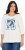 Ulla Popken Photo Graphic 3/4 Sleeve Tee Pearl White - Bedruckte T-shirts für damen - 