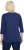 Ulla Popken Decorative Plant 3/4 Sleeve T-Shirt Ink Blue - Bedruckte T-shirts für damen - 
