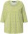 Ulla Popken Flower Print 3/4 Sleeve A-Line Tee Lime - Bedruckte T-shirts für damen - 