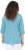 Ulla Popken Flower Print 3/4 Sleeve A-Line Tee Deep Aqua - Bedruckte T-shirts für damen - 