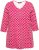 Ulla Popken Minimalist Ho Ho Ho Print 3/4 Sleeve Tee Salsa Red - Bedruckte T-shirts für damen - 