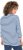 Ulla Popken Striped 3/4 Sleeve Turtleneck Tee Light Blue - Bedruckte T-shirts für damen - 