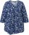 Ulla Popken Asymmetric Cowboy Boot Print Tee Dark Blue - Bedruckte T-shirts für damen - 