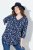 Ulla Popken Asymmetric Cowboy Boot Print Tee Dark Blue - Bedruckte T-shirts für damen - Bedruckte Shirts für Damen