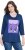 Ulla Popken Fashion Graphic T-Shirt Dark Blue - Bedruckte T-shirts für damen - 