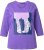 Ulla Popken Fashion Graphic T-Shirt Purple - Bedruckte T-shirts für damen - 