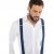 JP1880 Suspenders X-Shape Navy - Herrenkleidung - Herrenkleidung in großen Größen