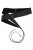 Ulla Popken Soft Leather Tie Belt Black - Damengürtel - 