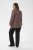 Kaffe Curve Belle Blouse Pink Black Graphic Flower - Blusen - 
