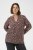 Kaffe Curve Belle Blouse Pink Black Graphic Flower - Blusen - 