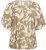 Kaffe Curve Marla Blouse Oak Chalk Leaf - Blusen - 