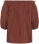 Kaffe Curve Neela Off-Shoulder Blouse Henna Brown - Blusen & Tuniken - 