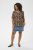 Kaffe Curve Ami Short Sleeve Blouse Printed Leopard - Blusen & Tuniken - 