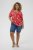 Kaffe Curve Ami Short Sleeve Blouse Printed Poppy Red - Blusen & Tuniken - 