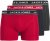 Jack & Jones Hector Solid Trunks 3-Pack Navy/Red/Grey - Boxershorts - Herren Boxershorts Große Größen 