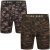 Kam Jeans 813 Camo Print Boxers Charcoal Khaki - Boxershorts - Herren Boxershorts Große Größen 
