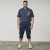 North Latitude 61150 Cargo Comfort Fit Capri Marineblau - Herrenshorts - Herrenshorts in großen Größen