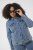 Kaffe Curve Vilana Denim Jacket Washed Blue - Jeansjacken - 