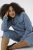 Kaffe Curve Vilana Denim Jacket Washed Blue - Jeansjacken - 