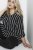 Kaffe Curve Milana Shirt Kleid Schwarz / Chalk Streifen - Kleider - 
