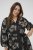 Kaffe Curve Kimmie Dress Black Chalk Embroidery - Midikleider - 