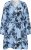 Kaffe Curve Aliana Dress Blue Flower Animal - Midikleider - 