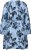 Kaffe Curve Aliana Dress Blue Flower Animal - Midikleider - 