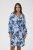 Kaffe Curve Aliana Dress Blue Flower Animal - Midikleider - 