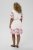 Kaffe Curve Rosa Mini Dress White Rose Border Flower - Minikleider - 