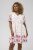 Kaffe Curve Rosa Mini Dress White Rose Border Flower - Minikleider - 