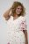 Kaffe Curve Rosa Mini Dress White Rose Border Flower - Minikleider - 