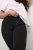 Kaffe Curve Jenna Ausgestellte Leggings Tiefschwarz - Jeans & Hosen in Großen Größen – Plus Size - 