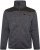 Kam jeans KV133 Twisted Marl Fleece Jacket Black - Herren jacken - Herren Jacken in großen Größen
