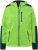 Ulla Popken Contrast Inserts Sweater Knit Hoodie Light Green - Hoodies & Sweatshirts - 