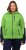 Ulla Popken Contrast Inserts Sweater Knit Hoodie Light Green - Hoodies & Sweatshirts - 