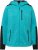 Ulla Popken Contrast Inserts Sweater Knit Hoodie Aquamarine - Hoodies & Sweatshirts - 