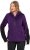 Ulla Popken Contrast Inserts Sweater Knit Hoodie Dark Plum - Ulla Popken - 