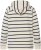 Ulla Popken Stripe Print Loungewear Hoodie Chalk - Hoodies & Sweatshirts - 