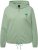 Ulla Popken Drawstring Hem Zip-Up Hoodie Light Green - Hoodies & Sweatshirts - 