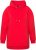 Ulla Popken Back Print Kangaroo Pocket Hoodie Hibiscus Red - Hoodies & Sweatshirts - 