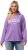 Ulla Popken City Name Graphic Hoodie Light Purple - Hoodies & Sweatshirts - 