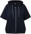 Ulla Popken Short Sleeve Zip-Up Hoodie Navy - Hoodies & Sweatshirts - 
