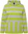 Ulla Popken Mixed Stripe Long Sleeve Hoodie Apple Green - Hoodies & Sweatshirts - 