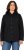 Ulla Popken Cable Knit Long Sleeve Hoodie Black - Hoodies & Sweatshirts - 