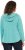 Ulla Popken Open Edged Long Sleeve V-Neck Hoodie Mint Green - Hoodies & Sweatshirts - 