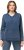 Ulla Popken Raw Hem Long Sleeve Hoodie Night Blue - Hoodies & Sweatshirts - 