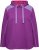 Ulla Popken Waffle Pique Contrast Color Hoodie Dark Purple - Hoodies & Sweatshirts - 