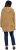 Ulla Popken Tiered Flounce Panel Zip Up Hoodie Mocha Brown - Hoodies & Sweatshirts - 