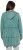 Ulla Popken Tiered Flounce Panel Zip Up Hoodie Green - Hoodies & Sweatshirts - 
